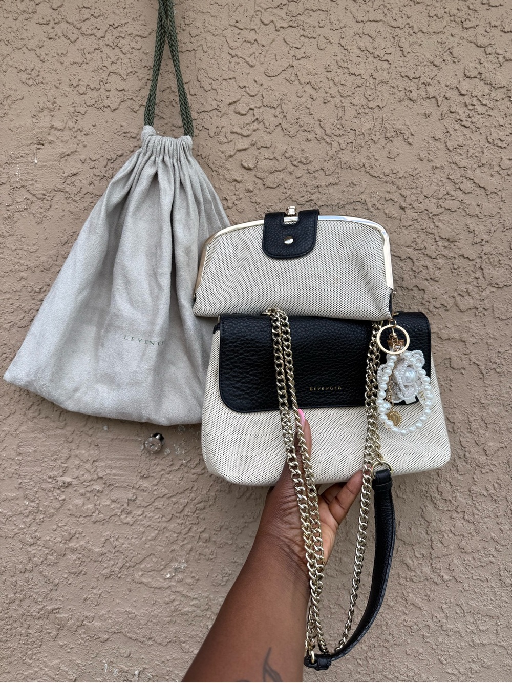 Levenger vintage bag set